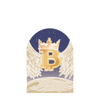 Bitcoin To The Moon Aselenizare model alb pe tricou