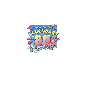 M-am născut în legendarii ani 80 model negru pe tricou