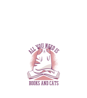 All You Need Is Books And Cats model nisipiu pe tricou