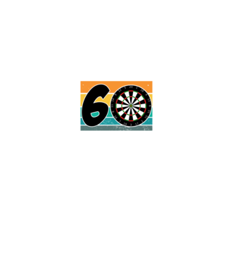 'I''m not 60 I''m triple 20 darts birthday' model negru pe tricou