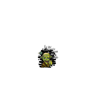 Alien drogat model gri pe tricou