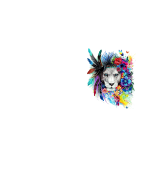 lion color jungle model galben neon pe tricou