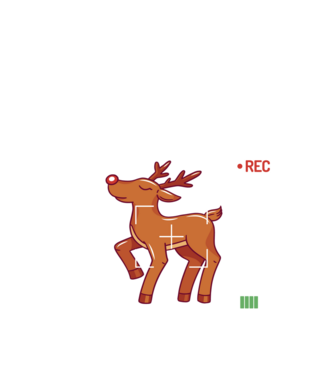 Most likely to shoot the reindeer tonight model negru pe tricou