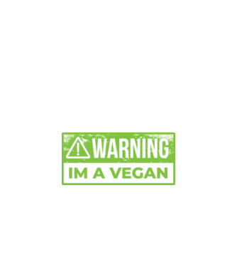 Atenție, sunt vegan model negru pe tricou
