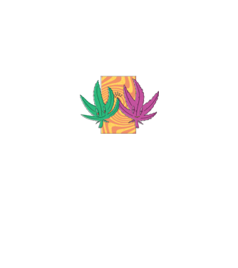 Frunze marijuana salut model albastru închis pe tricou