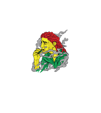 Dreadlock model negru pe tricou