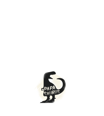 papasaurus model alb pe tricou