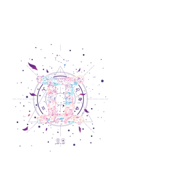 Gemini Zodiac model alb pe tricou