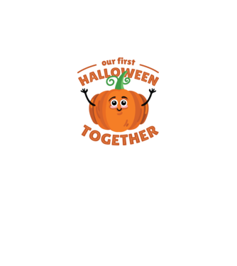 Primul nostru Halloween împreună model negru pe tricou