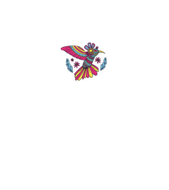 Mandala Colibri model negru pe tricou