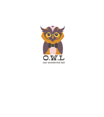 OWL - One wonderful Lad model alb pe tricou
