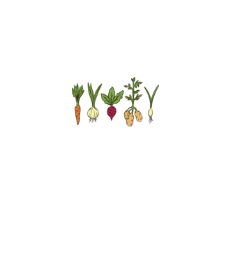 Legume model alb pe tricou