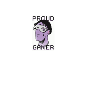 Ochelarii VR Proud Gamer model verde neon pe tricou