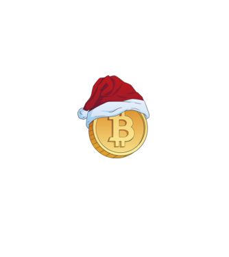 Crăciun Bitcoin model turcoaz pe tricou