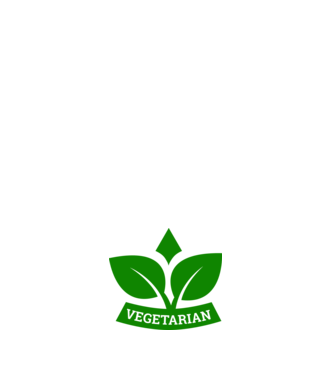 Vegetarian badge 1 model negru pe tricou