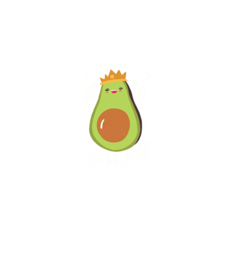 Avocado Queen Regina Avocado model albastru închis pe tricou