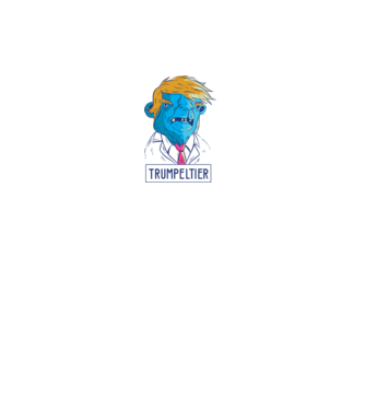 Trumpeltier monstru Trump model alb pe tricou