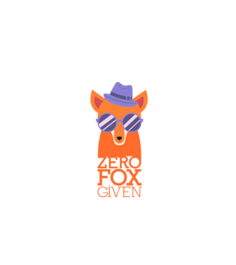 Zero Fox Given model albastru închis pe tricou