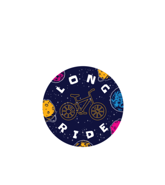 Spațiu cu bicicletă model turcoaz pe tricou