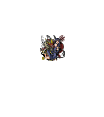 Dragon sexy Anime model negru pe tricou
