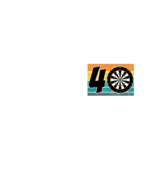 'I''m not 40 I''m double 20 darts birthday' model galben neon pe tricou