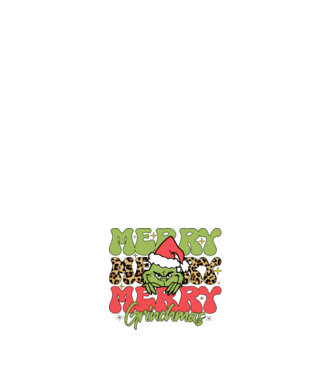 Merry Grinchmas model alb pe tricou
