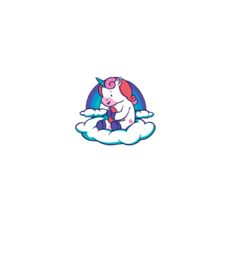 Unicorn Baby model alb pe tricou