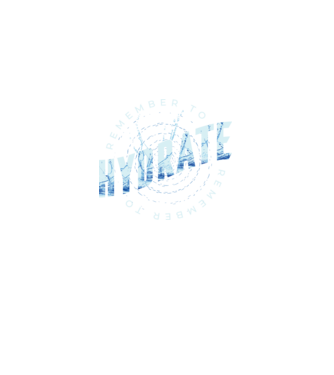 Remember to Hydrate model negru pe tricou