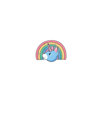 Pisică Unicorn model negru pe tricou