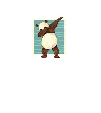 Panda DAB dans model verde pe tricou