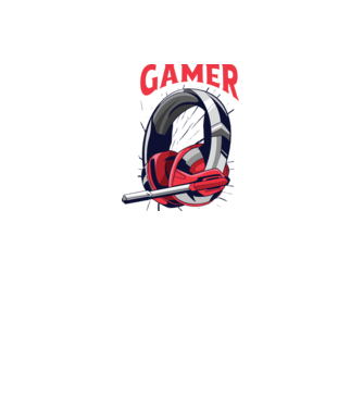 Căști Gamer model alb pe tricou