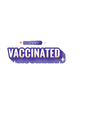 Vaccinat model negru pe tricou