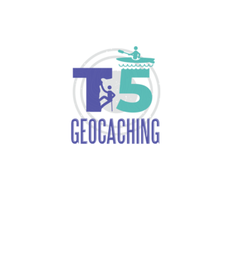 T5 Geocaching model mov pe tricou