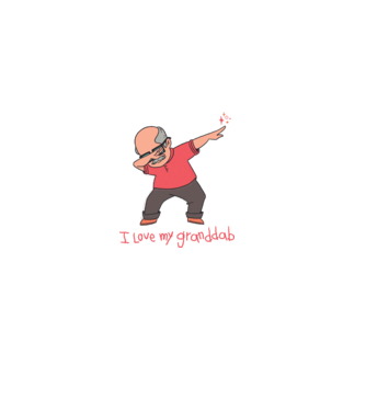 Îl iubesc pe bunicul meu model gri pe tricou