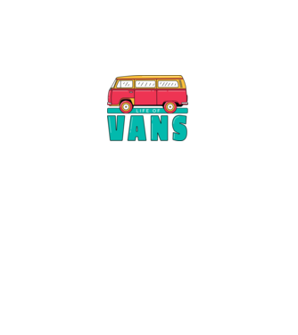 Life of Vans model alb pe tricou