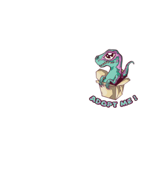 Raptor drăguț model galben neon pe tricou