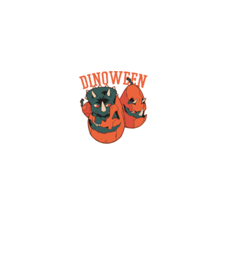 Dinoween model negru pe tricou