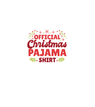 Pijama de Crăciun model alb pe tricou