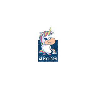 'Don''t look at my horn tricou amuzant unicorn' model gri pe tricou