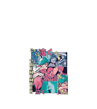 Anime Vaporwave benzi desenate model alb pe tricou