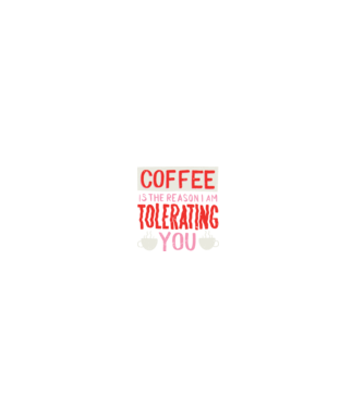 Cafeaua este motivul pentru care încă te mai suport model negru pe tricou