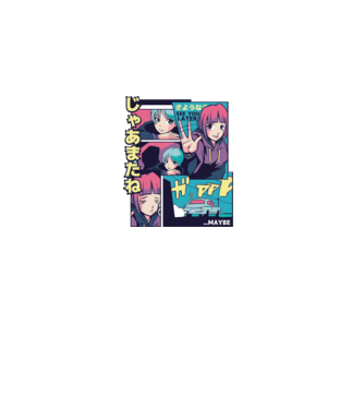 Anime Vaporwave See you Later model nisipiu pe tricou