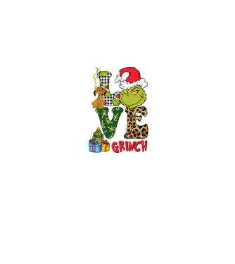 Love Grinch model albastru jeanși pe tricou