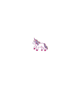 Unicorn drăguț model gri pe tricou