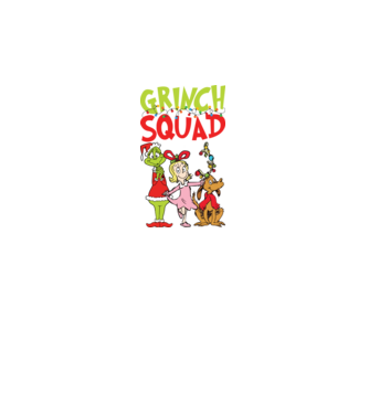 Grinch Squad model negru pe tricou