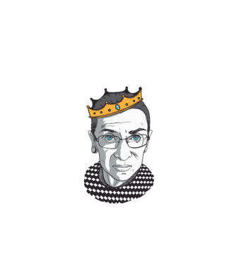 Ruth Bader Ginsburg model verde de măr pe tricou