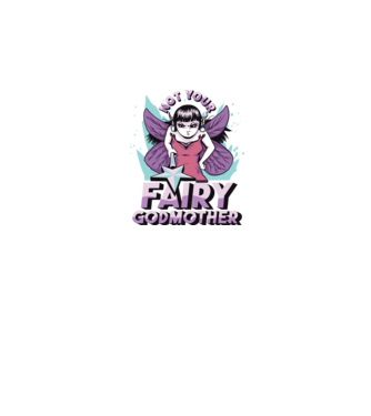 Not Your Fairy Godmother model negru pe tricou