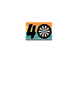 'I''m not 40 I''m double 20 darts birthday' model negru pe tricou