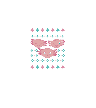 Pulover urât Axolotl model negru pe tricou