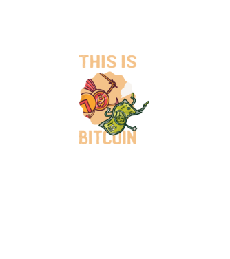 This is Bitcoin model negru pe tricou
